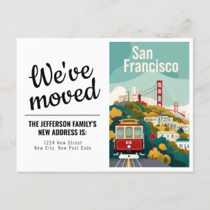 San Francisco California - Kabelbaan die we hebben Briefkaart