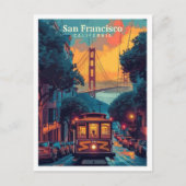San Francisco California kunst reizen Briefkaart (Voorkant)
