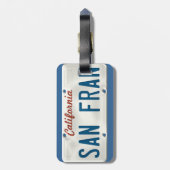 San Francisco California License Bord Bagagelabel (Achterkant verticaal)