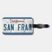 San Francisco California License Bord Bagagelabel (Achterkant horizontaal)
