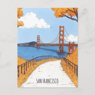 San Francisco California Reizen Briefkaart