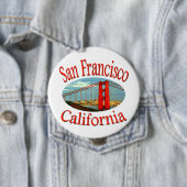 San Francisco California Ronde Button 4,0 Cm (In situ)