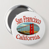 San Francisco California Ronde Button 4,0 Cm (Voorkant /achterkant)