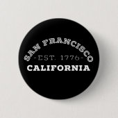 San Francisco California Ronde Button 5,7 Cm (Voorkant)