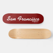 San Francisco, California Skateboard (Horizontaal)
