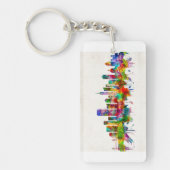 San Francisco California Skyline Sleutelhanger (Voorkant)