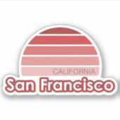 San Francisco California Sticker (Voorkant)