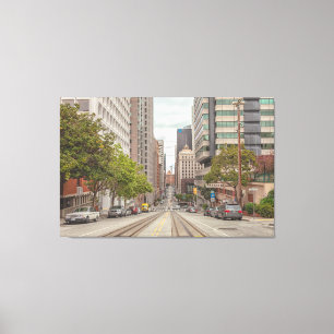 San Francisco California Street Canvas Afdruk