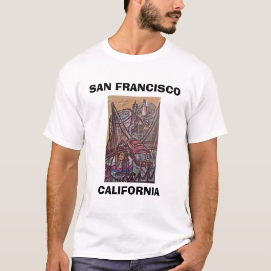 SAN FRANCISCO, CALIFORNIA T-SHIRT (Voorkant)