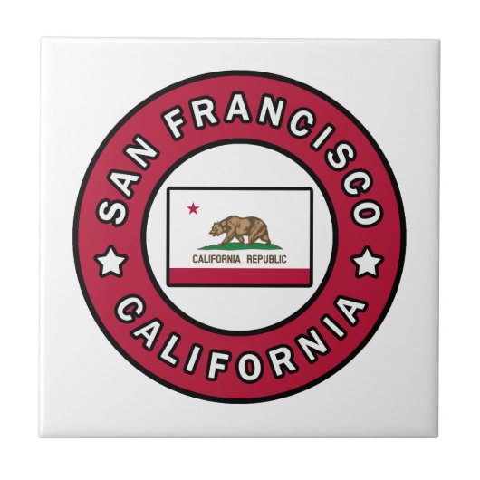 San Francisco California Tegeltje (Voorkant)
