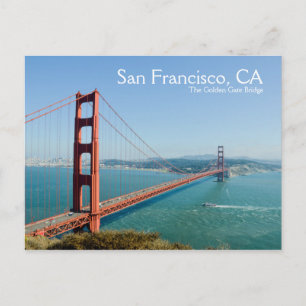 San Francisco California The Golden Gate Bridge Briefkaart
