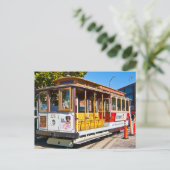 San Francisco California Trolley Car Briefkaart (Staand voorkant)