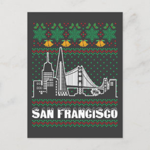 San Francisco California Ugly Christmas Briefkaart