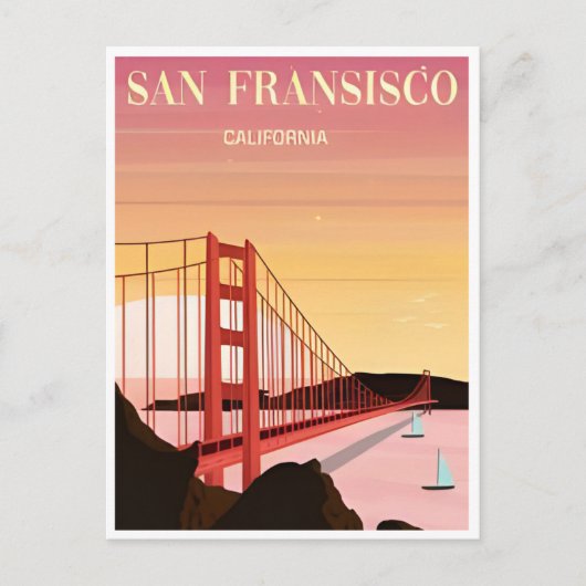 San Francisco California vakantie Briefkaart (Voorkant)