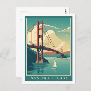 San Francisco California Verenigde Staten Beroemde Briefkaart
