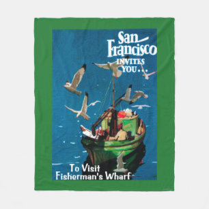 San Francisco, CaliforniaFisherman's Wharf Fleece Deken