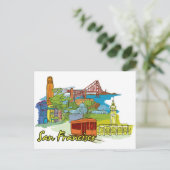 San Francisco, Californië Briefkaart (Staand voorkant)