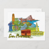 San Francisco, Californië Briefkaart (Voorkant / Achterkant)