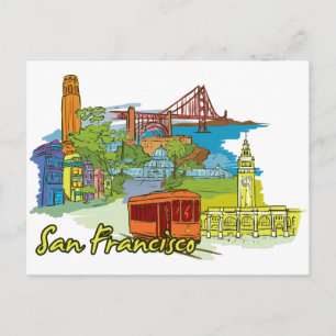 San Francisco, Californië Briefkaart