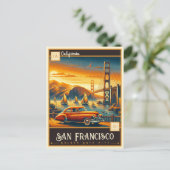 San Francisco, Californië |  Briefkaart (Staand voorkant)