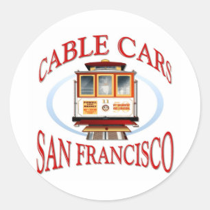 San Francisco Californië Gift Ronde Sticker