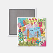 San Francisco, Californië Magneet (Voorkant / Achterkant)