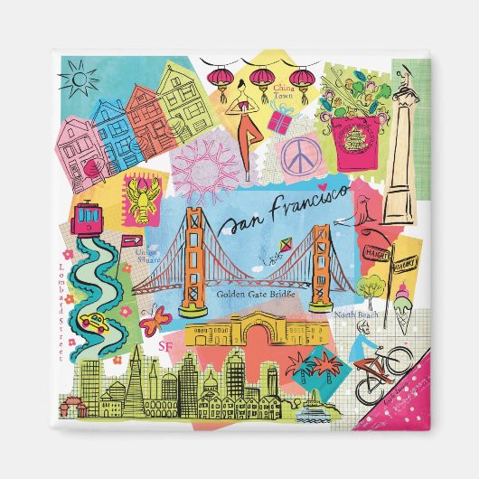 San Francisco, Californië Magneet (Voorkant)