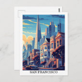 San Francisco, Californië: Reis Briefkaart (Voorkant / Achterkant)