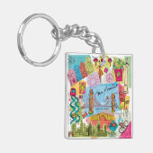 San Francisco, Californië Sleutelhanger (Voorkant Links)