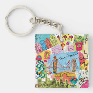San Francisco, Californië Sleutelhanger