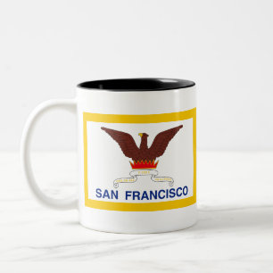 San Francisco Californië Tweekleurige Koffiemok