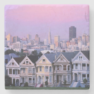 San Francisco, Californië. Uitzicht van het Victo Stenen Onderzetter