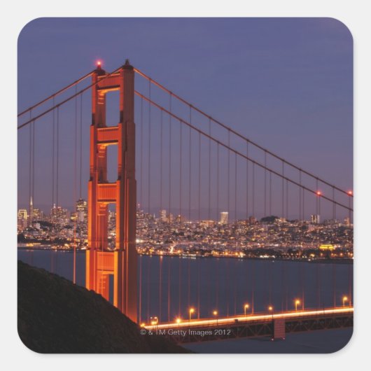 San Francisco, Californië Vierkante Sticker (Voorkant)