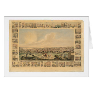 San Francisco, carte panoramique 1860 (1162A) de