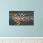 San Francisco, CATreasure Island bij Intl Expo Canvas Afdruk (Insitu (Houten vloer))