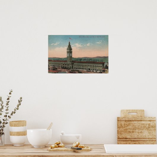 San Francisco, CAUnion Ferry Terminal Building Poster (Keuken)