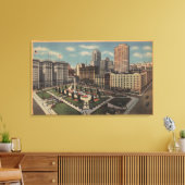 San Francisco, CAUnion Square Uitzicht Canvas Afdruk (Insitu (Woonkamer))