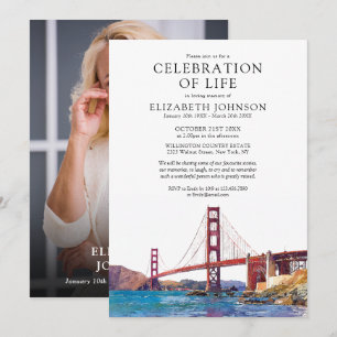 San Francisco Celebration Of Life Funeral Foto Kaart