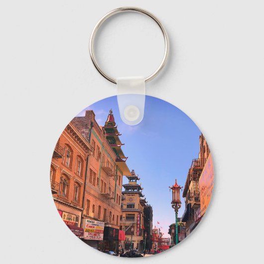 San Francisco Chinatown #7 Sleutelhanger (Voorkant)