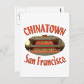 San Francisco Chinatown Briefkaart (Voorkant / Achterkant)