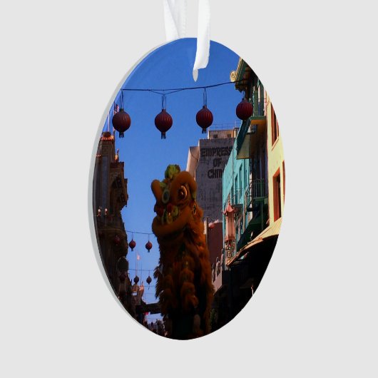 San Francisco Chinatown Lion Dance Ornament (voorkant)