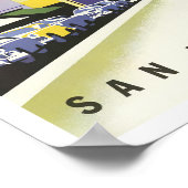 San Francisco Chinatown vintage-poster Poster (Hoek)