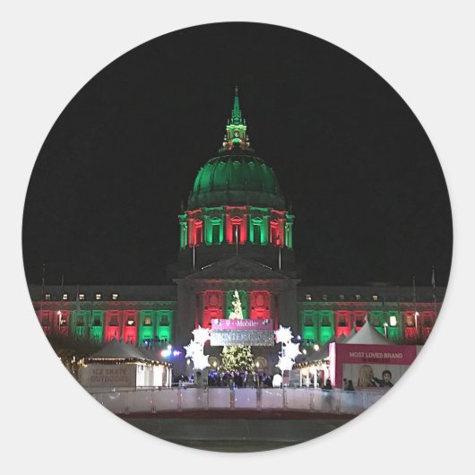 San Francisco City Hall #4 Stickers (Voorkant)
