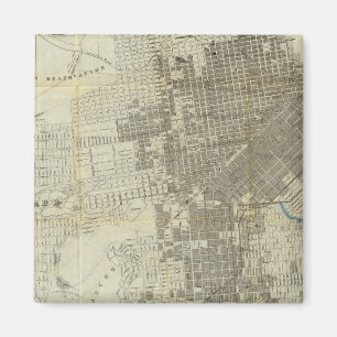 San Francisco City Map van Bancroft Magneet