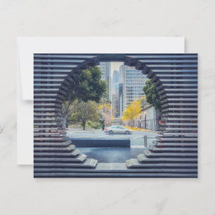 San Francisco City Uitzicht door Metal Lijst Briefkaart