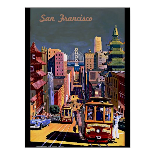 San Francisco City Uitzicht Perfect Poster (Voorkant)