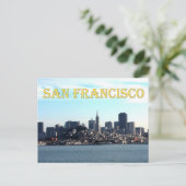 San Francisco City-Uitzicht van de baai Briefkaart (Staand voorkant)
