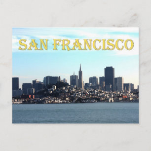 San Francisco City-Uitzicht van de baai Briefkaart
