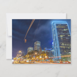 San Francisco CityScape bij nacht Briefkaart