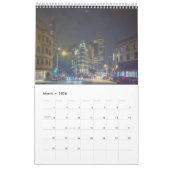 San Francisco CityScape bij Night Scene Kalender (Mar 2026)